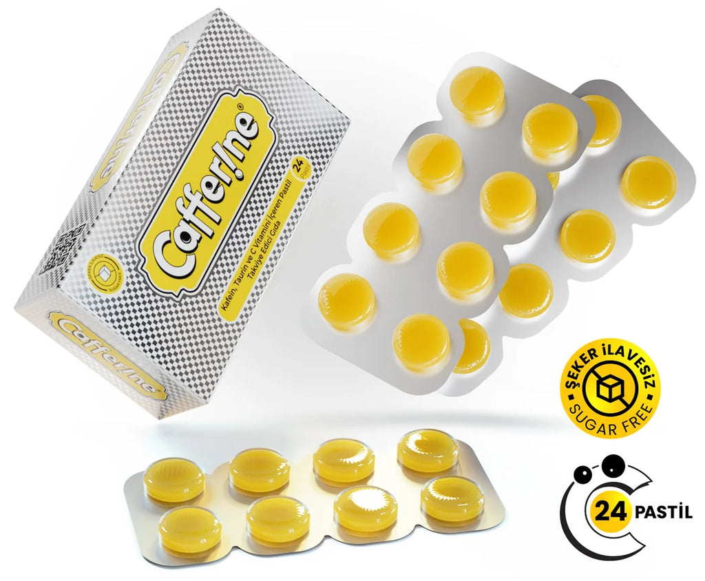Cafferine® | Türkiye'de İlk ve Tek Kafein+Taurin içeren Sert Pastil